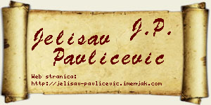 Jelisav Pavličević vizit kartica